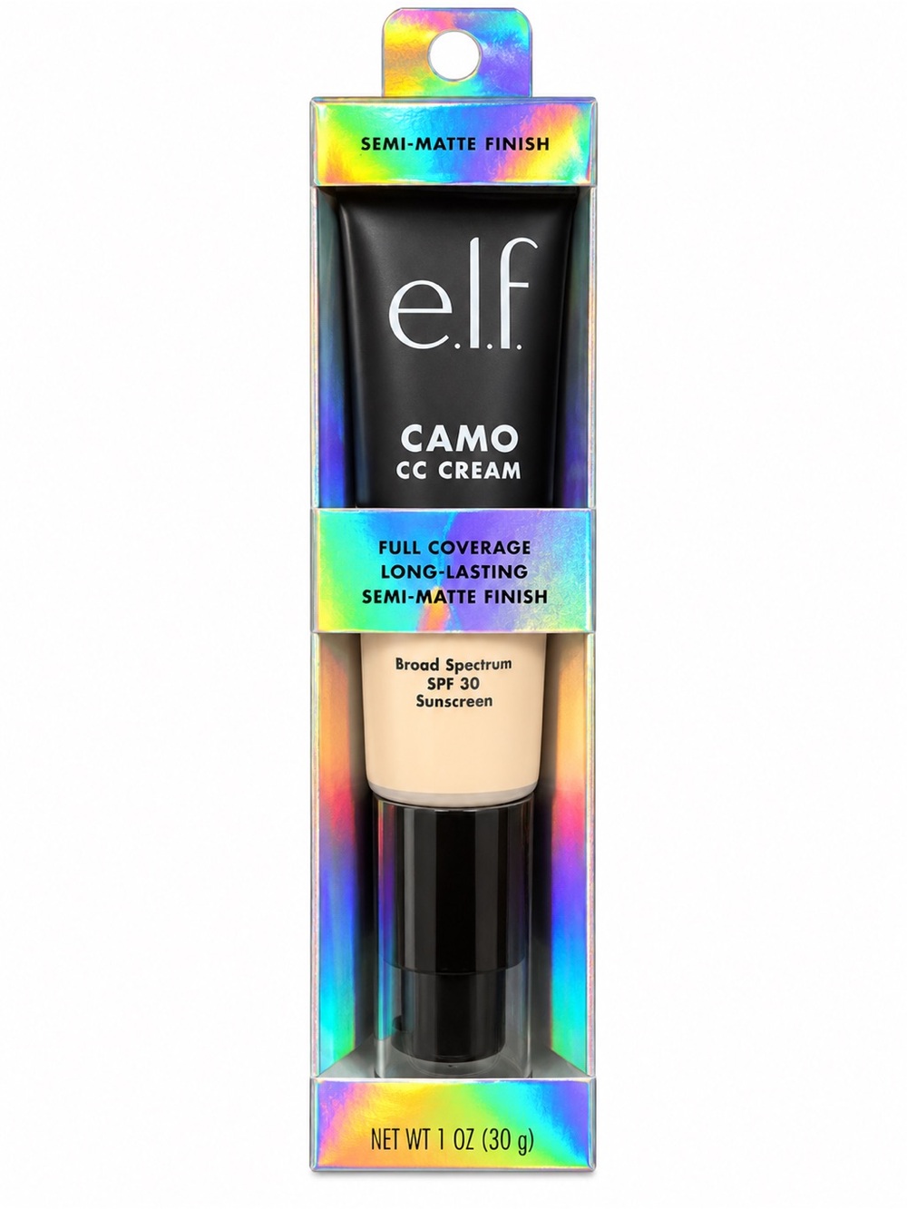 E.L,F Cano CC Cream Full Coverage Long Lasting Semi MatteFinish Fair 100 W